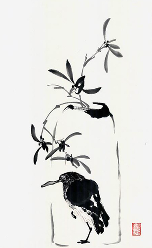 Orchid bird | Арт-принты  | Somodernart 