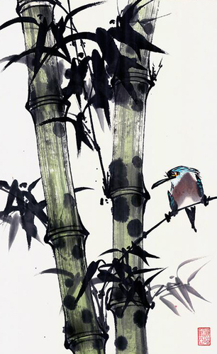 Bamboo bird I