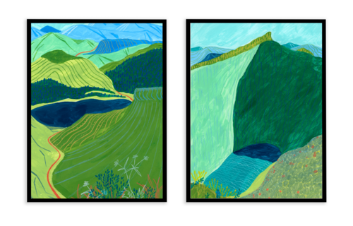 Комплект картин в раме: 