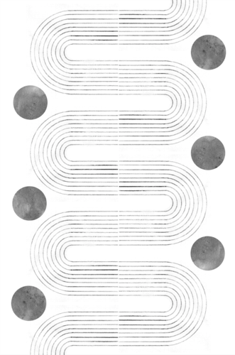 Abstract curved lines | Арт-принты  | Somodernart 