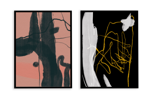 Комплект картин в раме: 