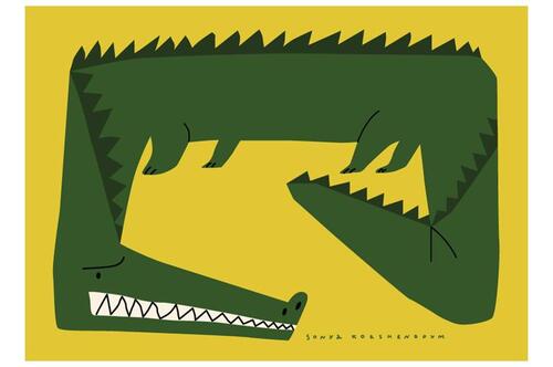 Крокодил | Арт-принты | Somodernart 