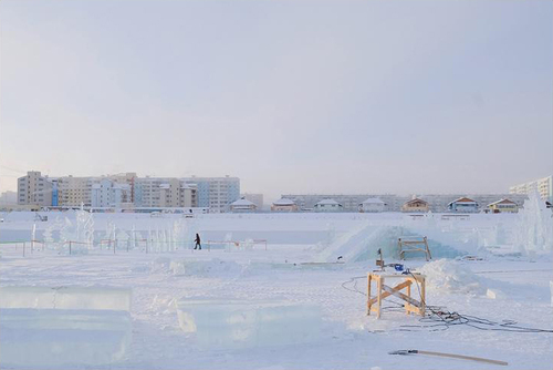 Якутск. Ледяной город | Арт-принты | Somodernart 