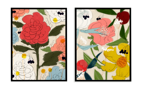 Комплект картин в раме: 