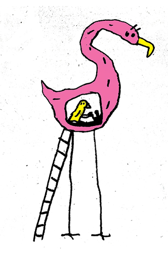 Фламинго  | Арт-принты  | Somodernart 