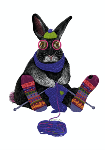 Knitting all the day | Арт-принты  | Somodernart 
