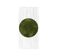 Green abstract circle