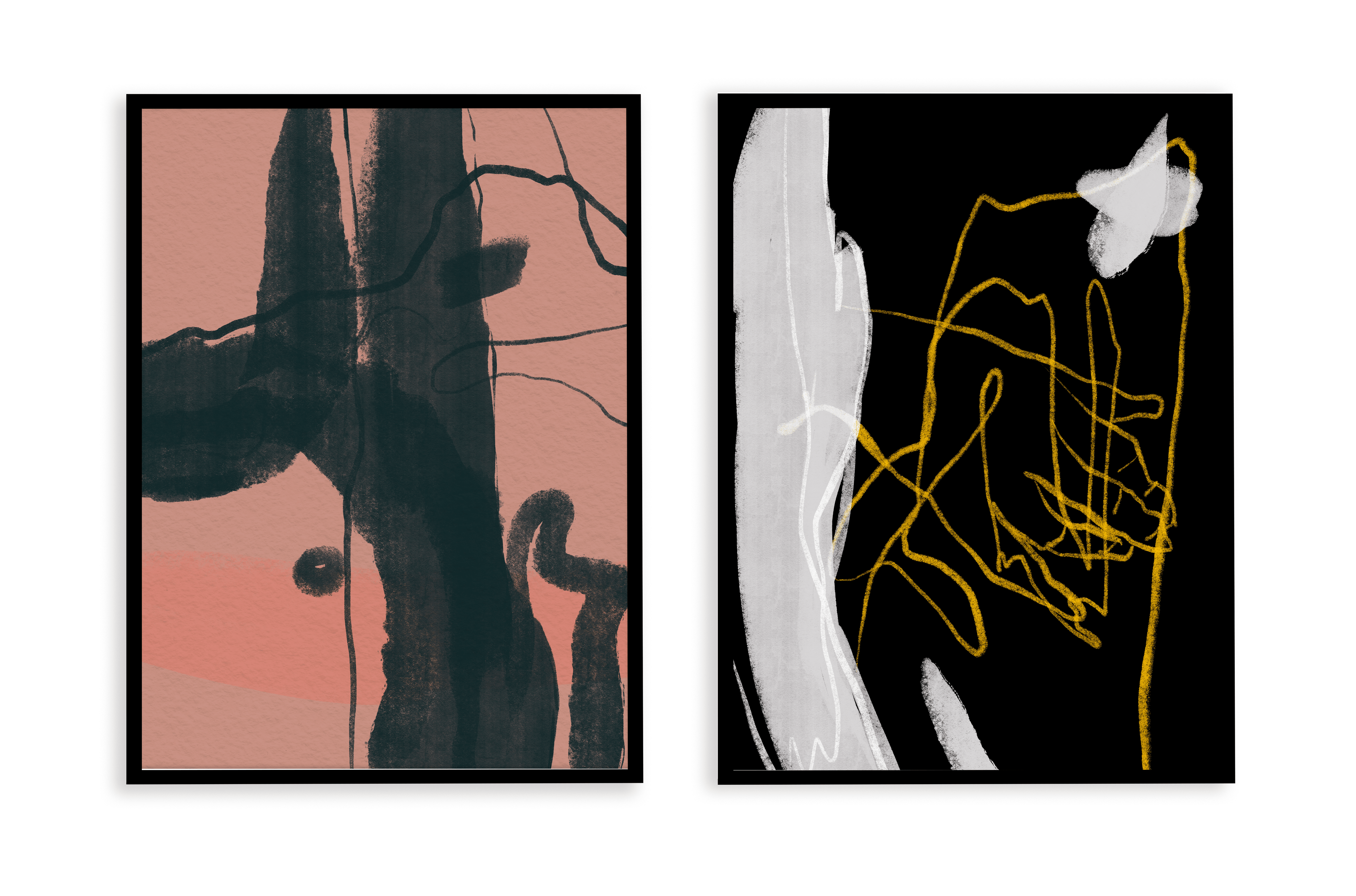 Комплект картин в раме: 