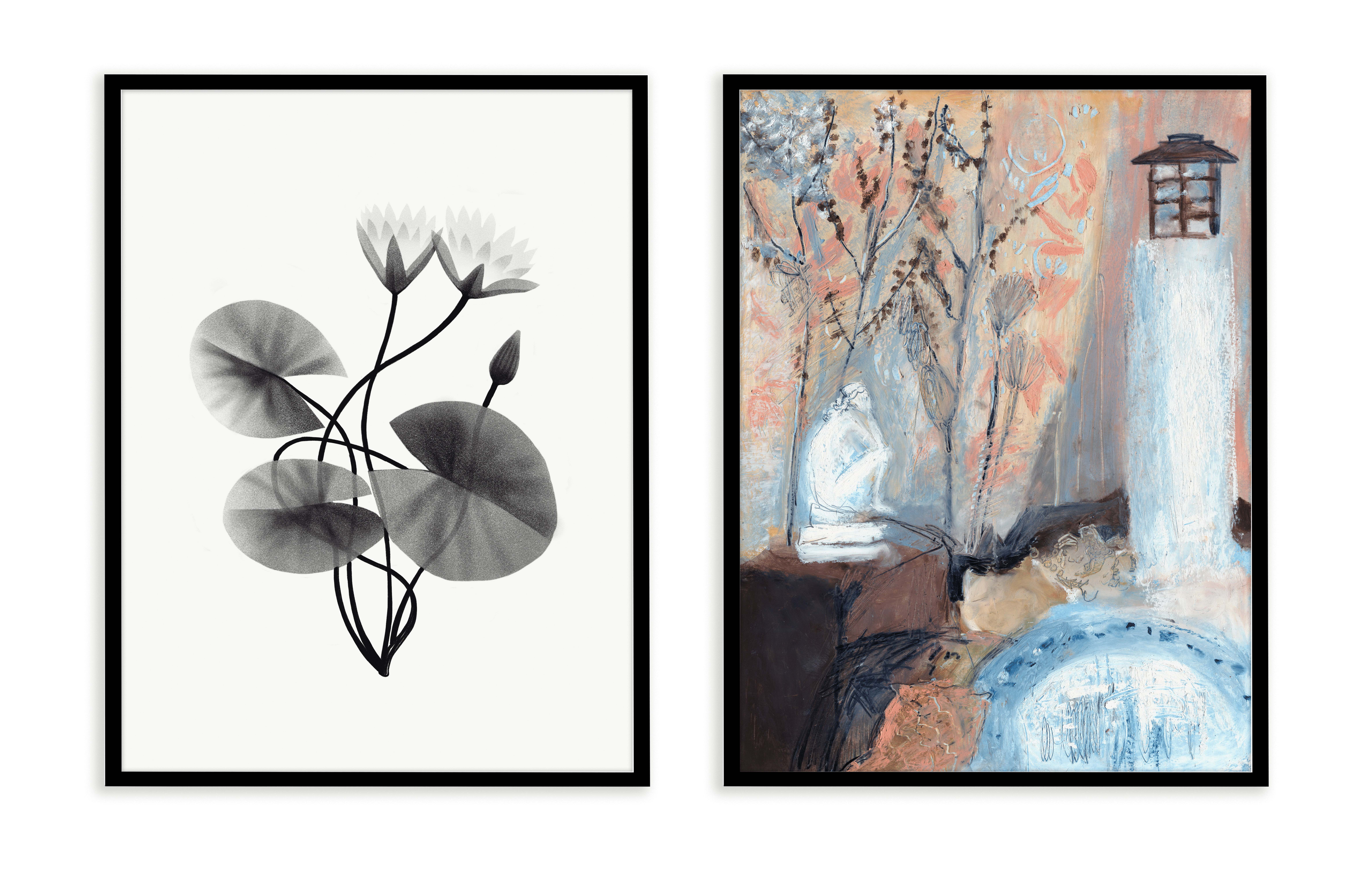 Комплект картин в раме: 