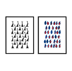 Комплект картин в раме: 